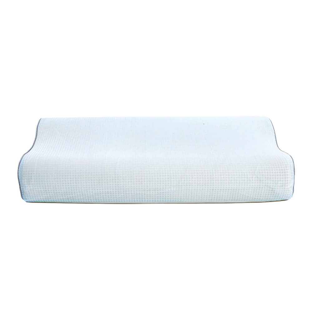 หมอนสุขภาพ เมมโมรี่โฟม AKEMI รุ่น COOLING AIRCOOL CONTOUR MEMORY PILLOW 9557108766266 ขนาด 60X40 CM + 10/12 CM สีฟ้า